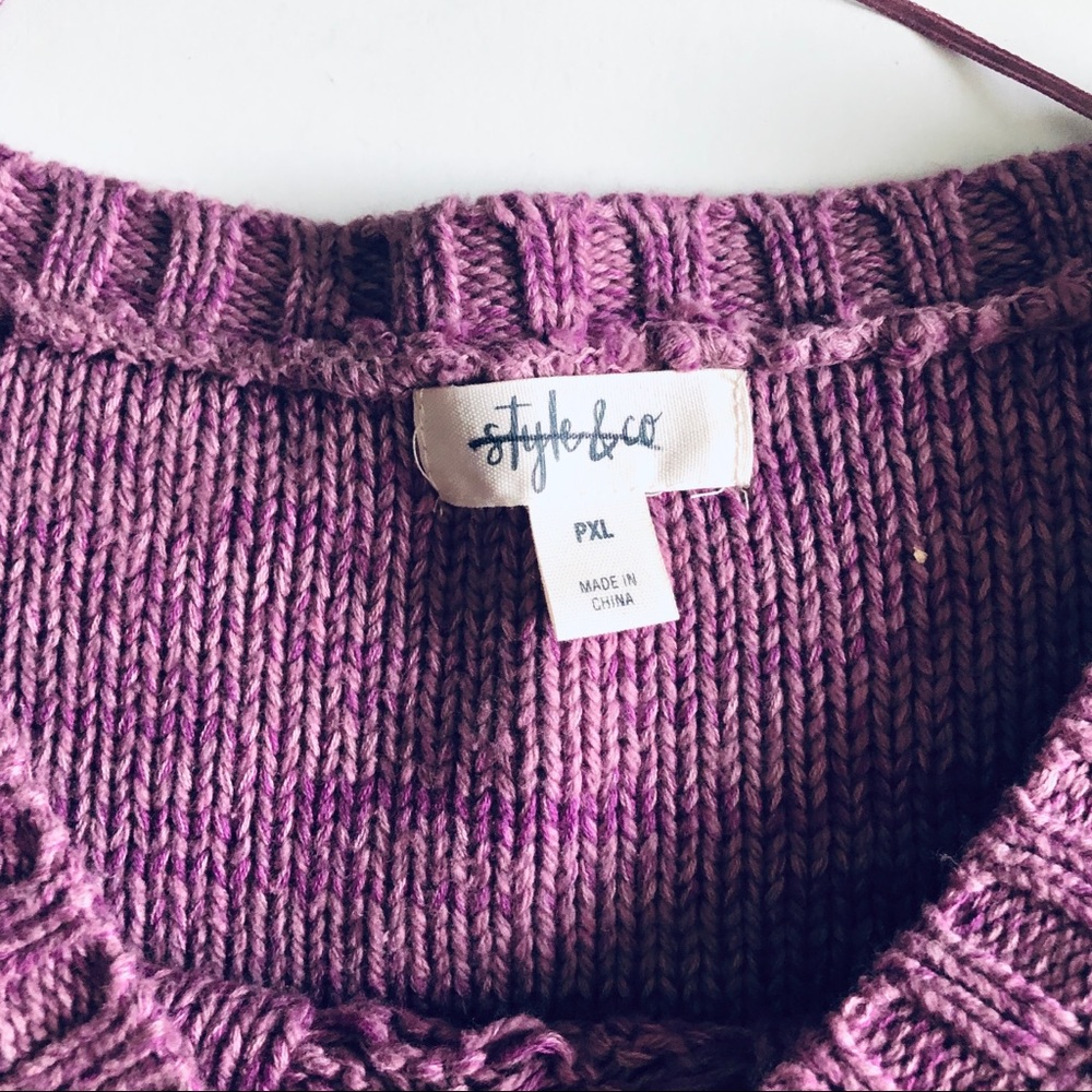 NEW Style & Co Ombre Bell Sleeve Chunky Sweater - Picture 7 of 11
